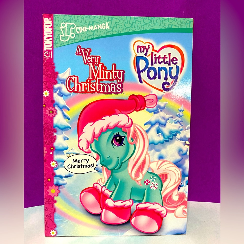MY LITTLE PONY NWT VTG 2005 TOKYOPOP JR CINE-MANGA A VERY MINTY CHRISTMAS BOOK